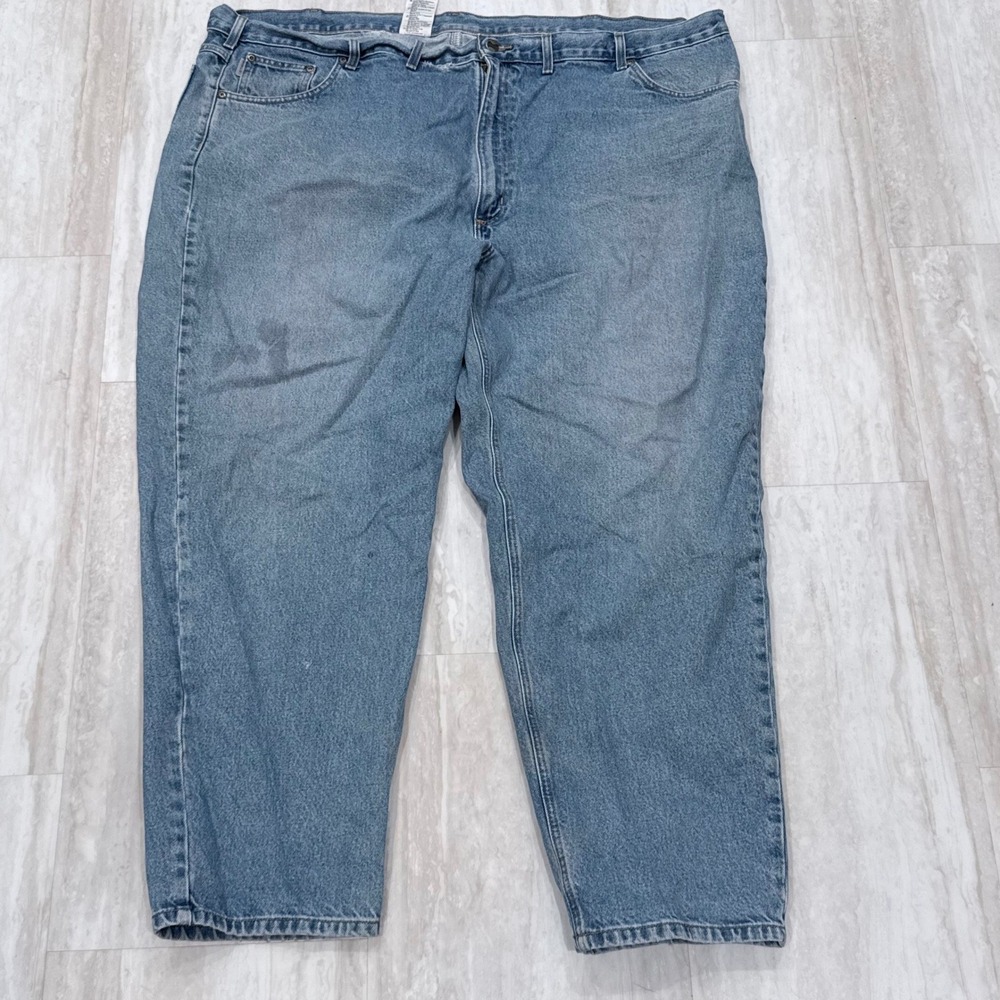 Carhartt B17 STW Relaxed Fit Jeans Blue Stonewash Mens 52 x 32 Workwear Denim